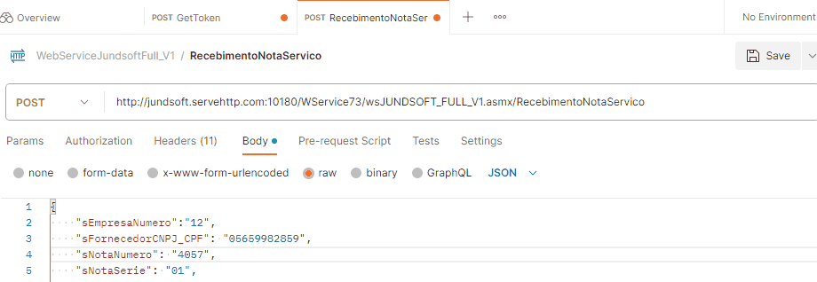 RecebimentoNotaServico