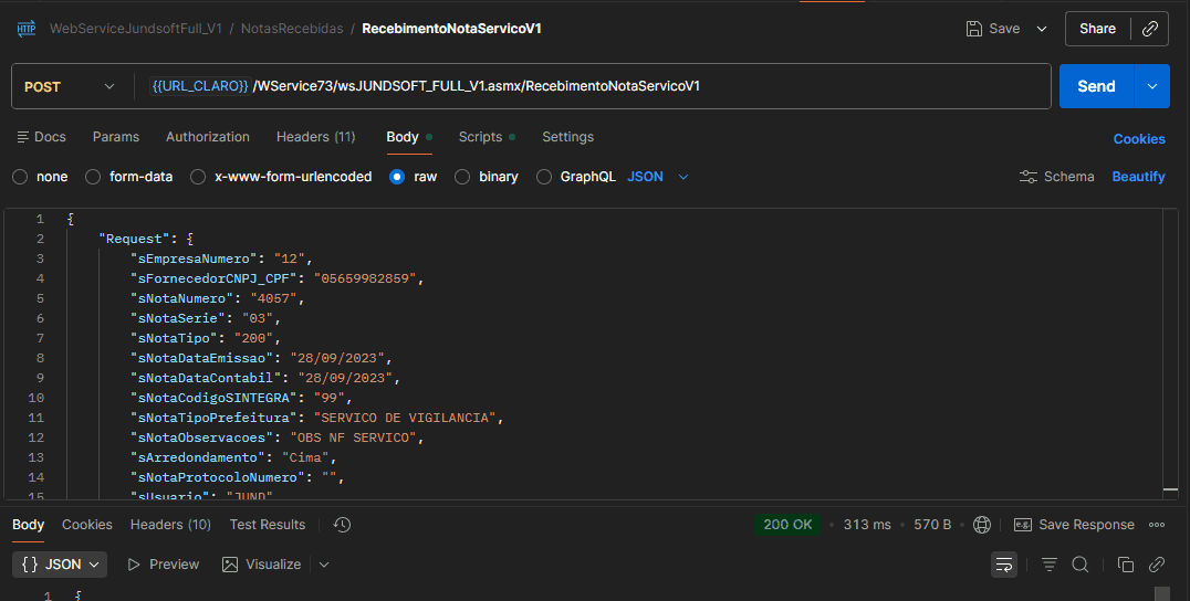 RecebimentoNotaServicoV1