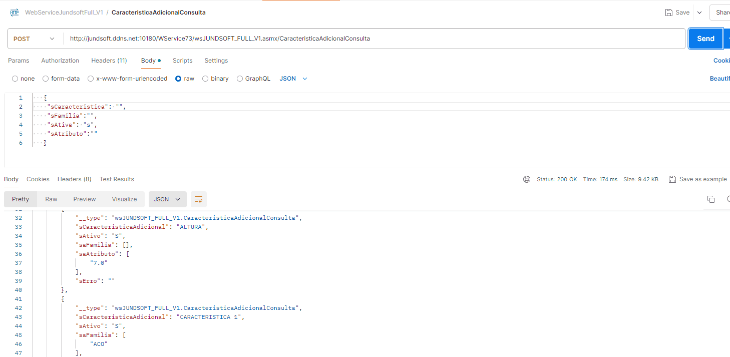 WSFCaracteristicaAdicionalConsulta