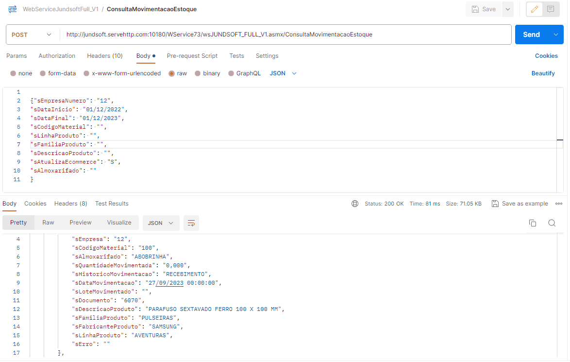 WSFConsultaMovimentacaoEstoque