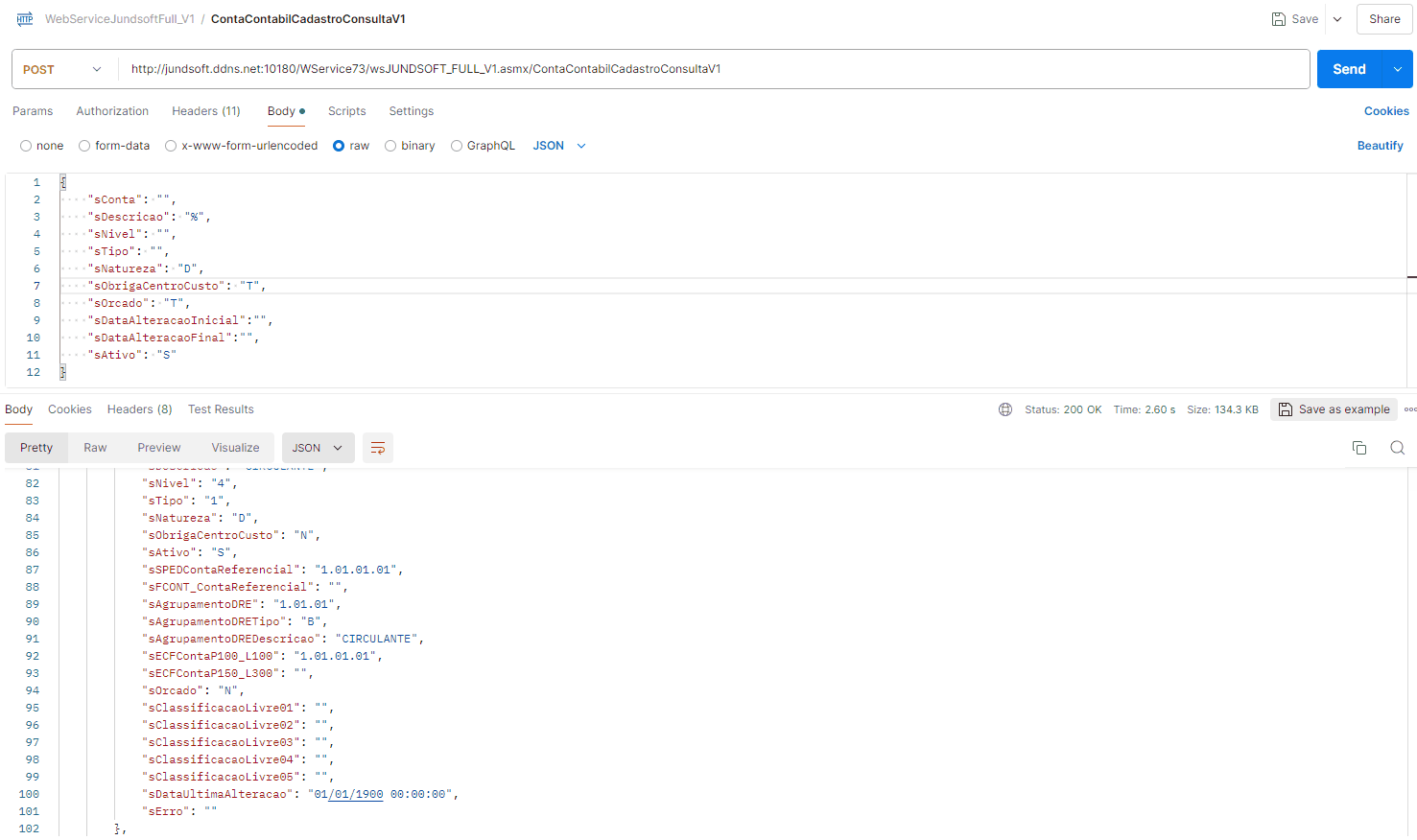 WSFContaContabilCadastroConsultaV1