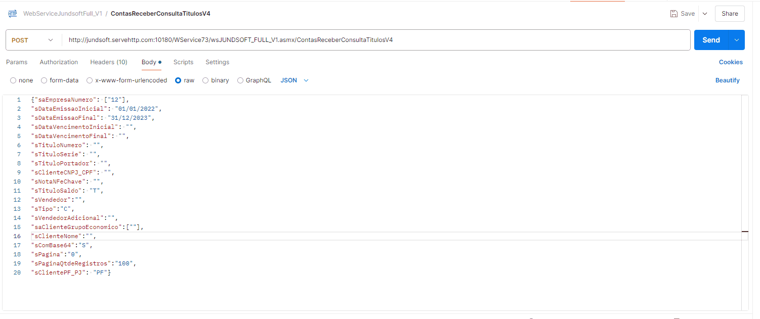 WSFContasReceberConsultaTitulosV4