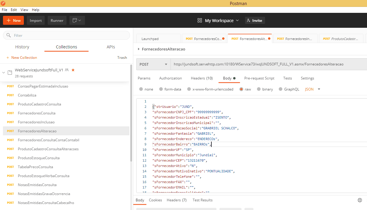 WSFFornecedoresAlteracao