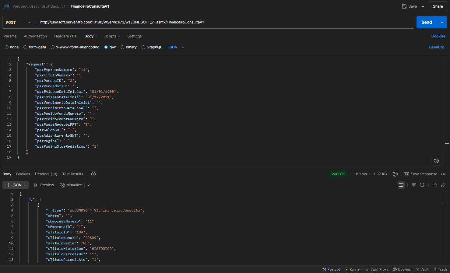 WSFinanceiroConsultaV1