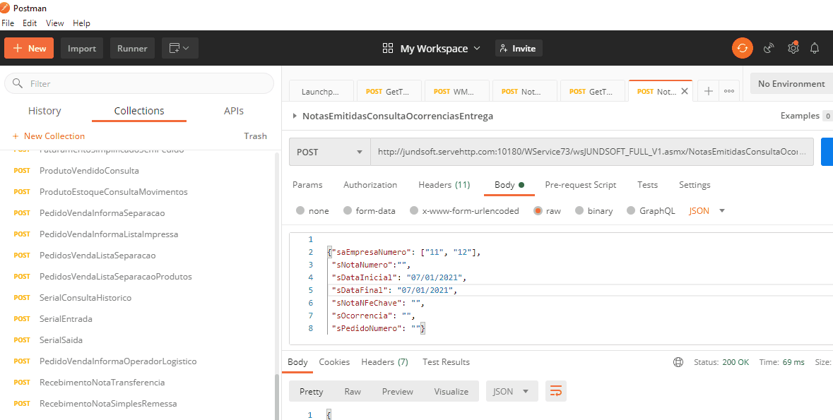 WSFNotasEmitidasConsultaOcorrenciasEntrega