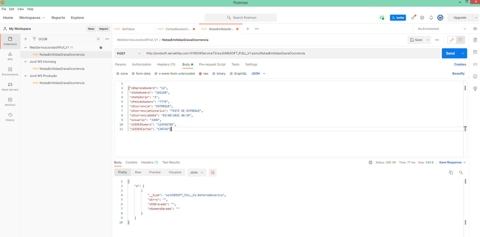 WSFNotasEmitidasGravaOcorrencia