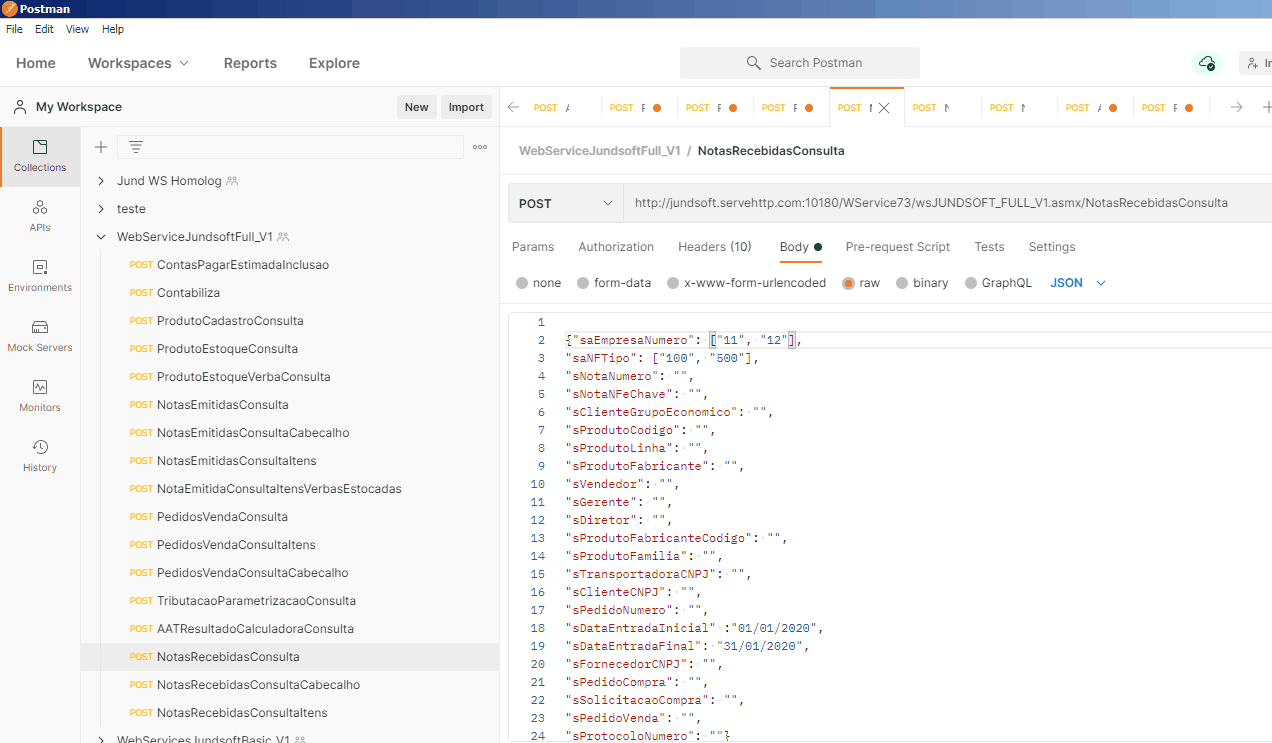 WSFNotasRecebidasConsulta