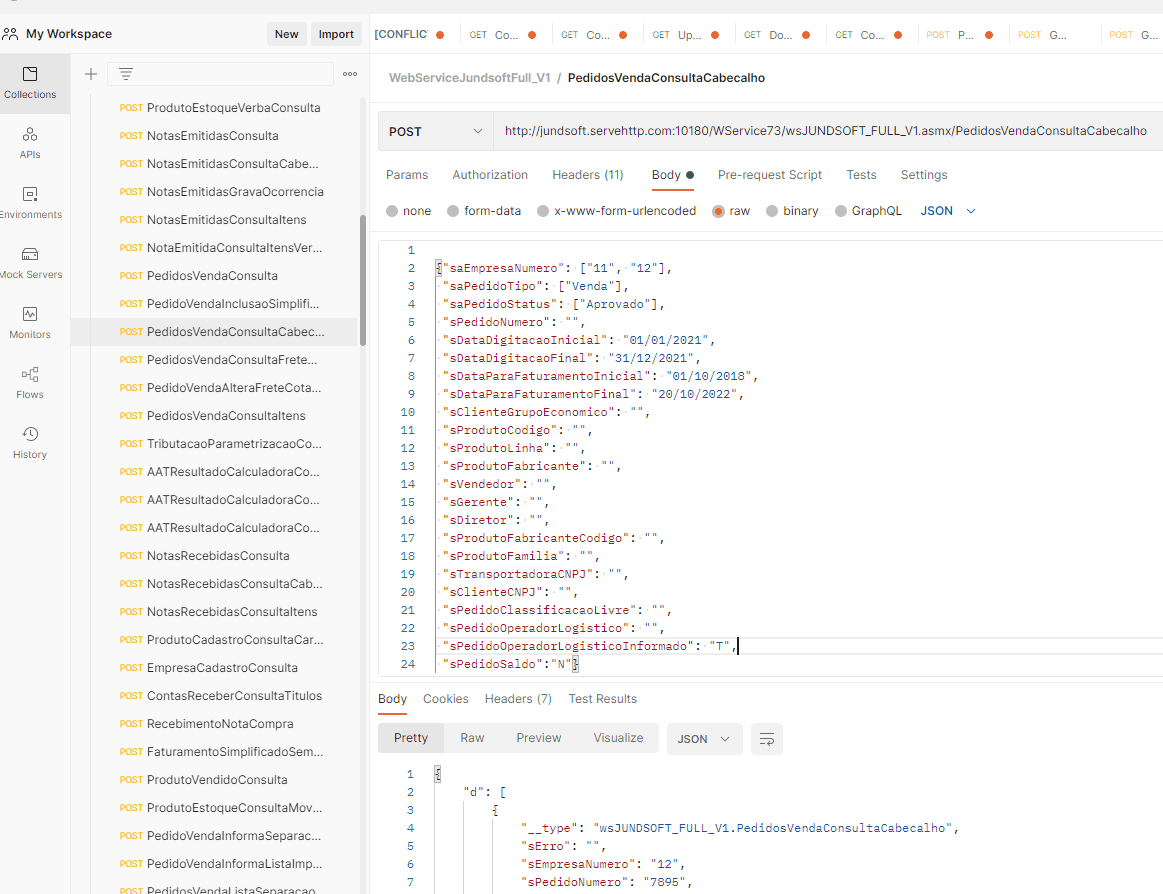 WSFPedidosVendaConsultaCabecalho
