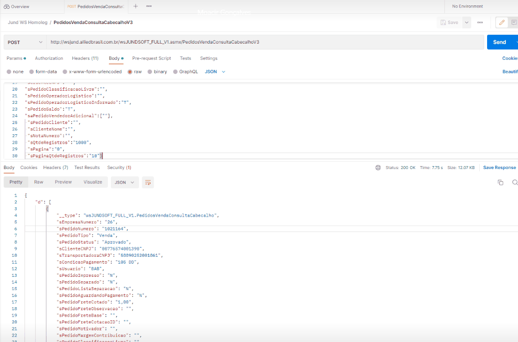 WSFPedidosVendaConsultaCabecalhoV3
