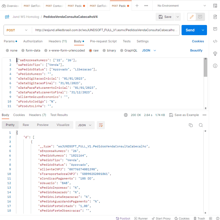 WSFPedidosVendaConsultaCabecalhoV4