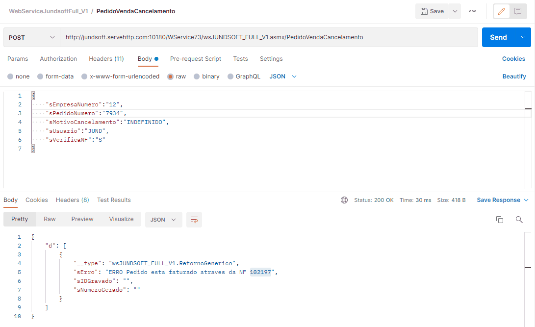 WSFPedidoVendaCancelamento