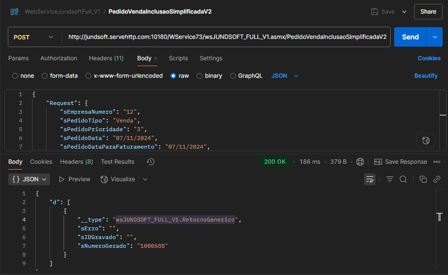 WSFPedidoVendaInclusaoSimplificadaV2