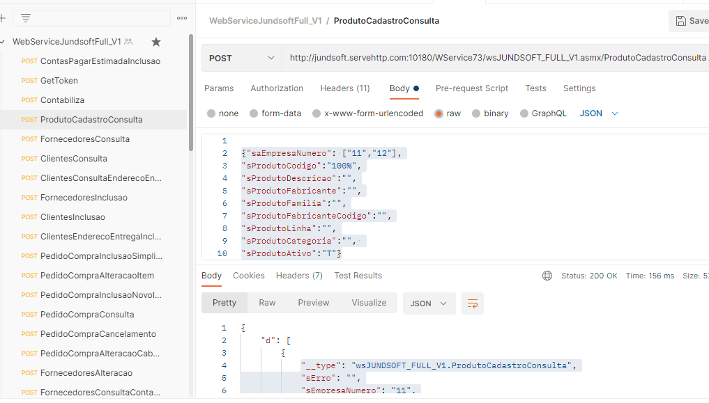 WSFProdutoCadastroConsulta