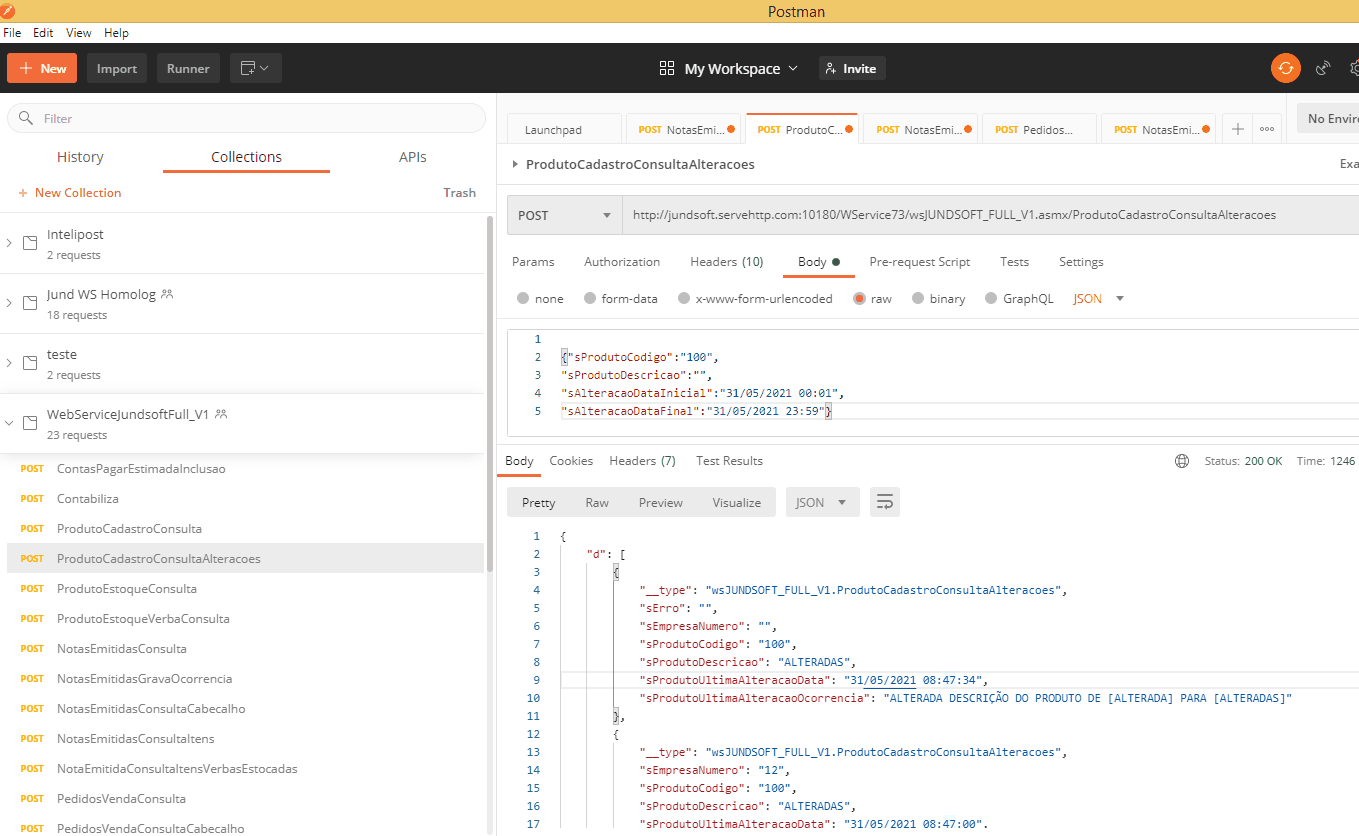 WSFProdutoCadastroConsultaAlteracoes