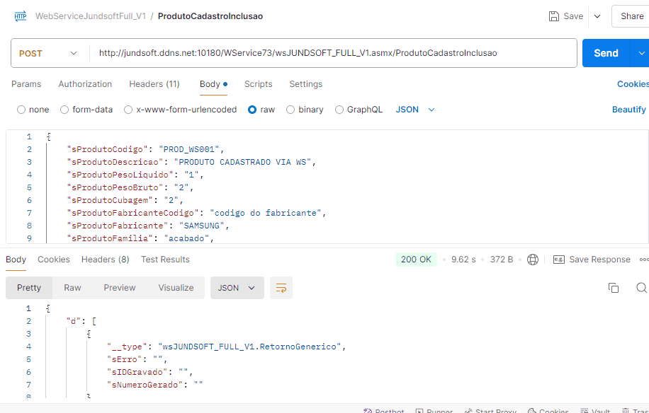 WSFProdutoCadastroInclusao