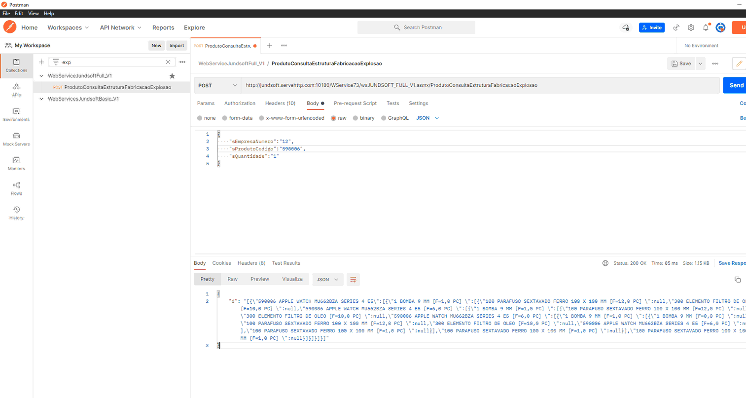 WSFProdutoConsultaEstruturaFabricacaoExplosao