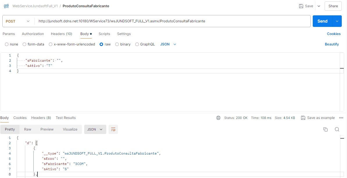 WSFProdutoConsultaFabricante