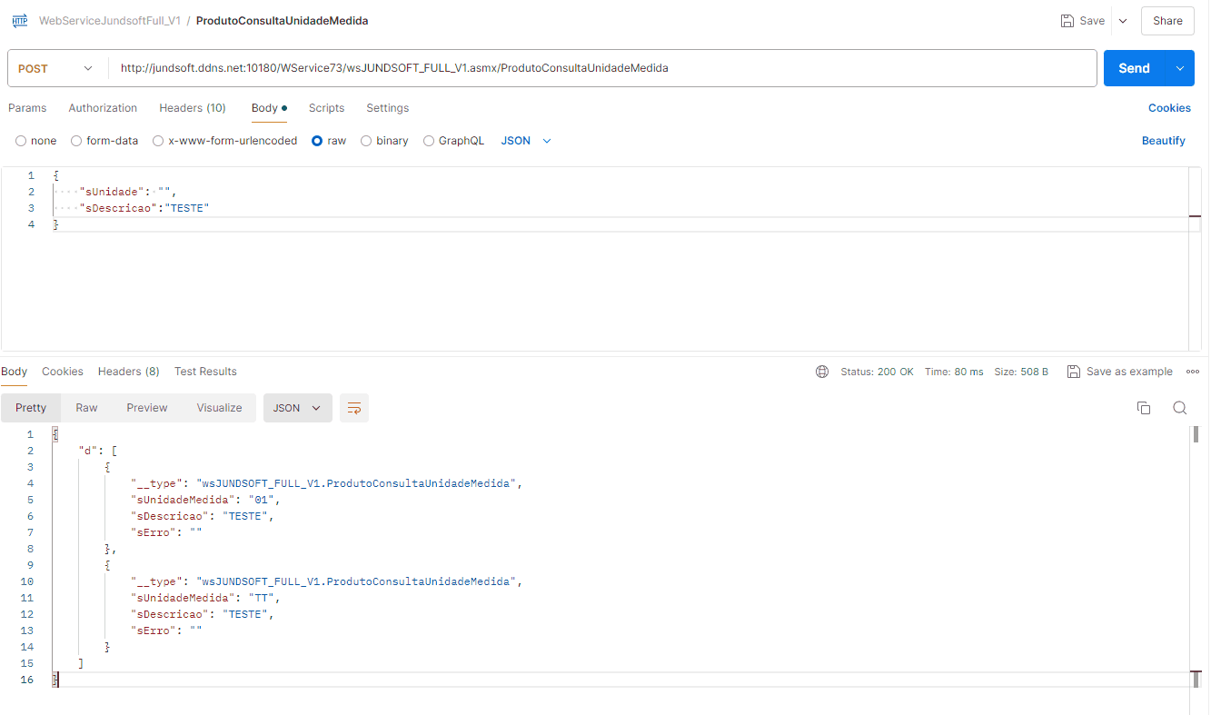 WSFProdutoConsultaUnidadeMedida