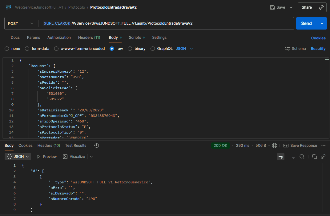 WSFProtocoloEntradaGravaV2