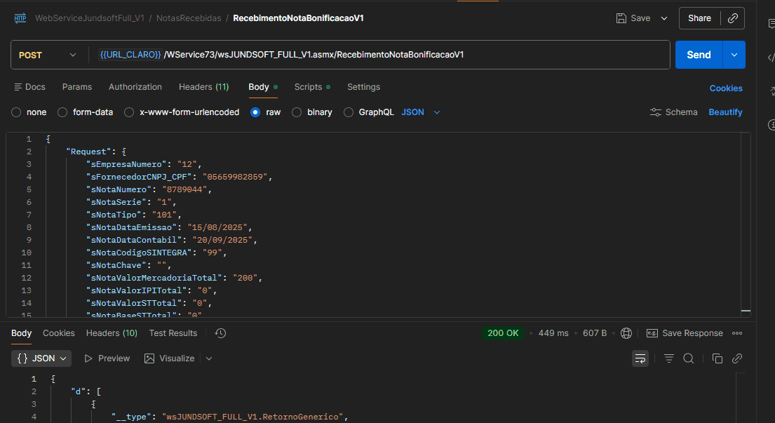 WSFRecebimentoNotaBonificacaoV1
