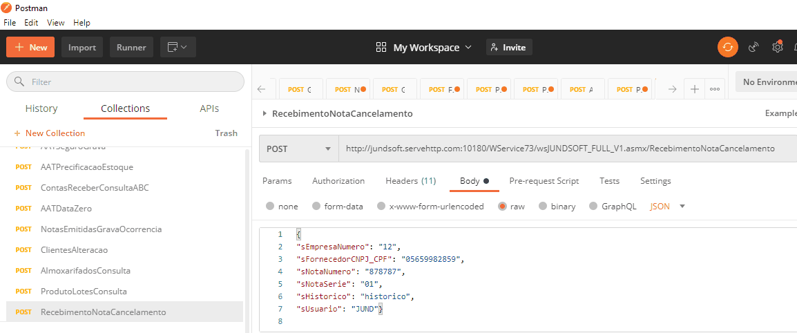 WSFRecebimentoNotaCancelamento
