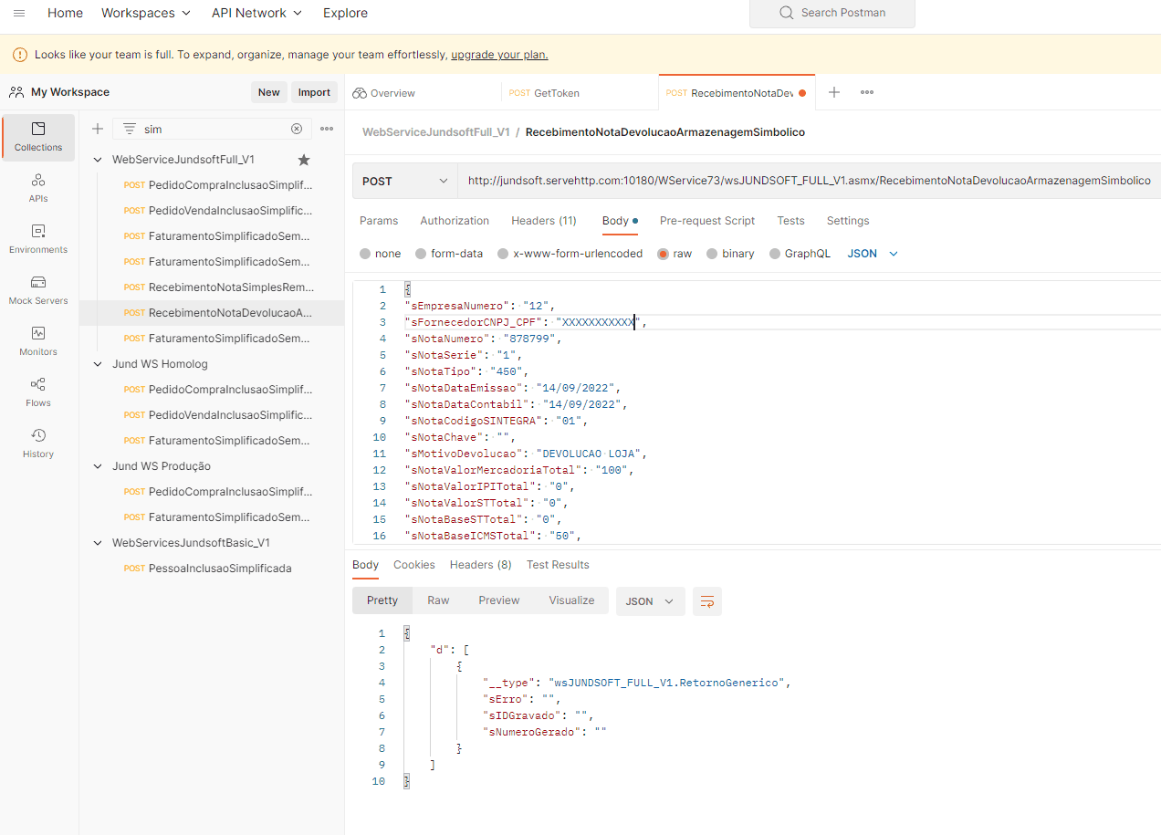 WSFRecebimentoNotaDevolucaoArmazenagemSimbolico