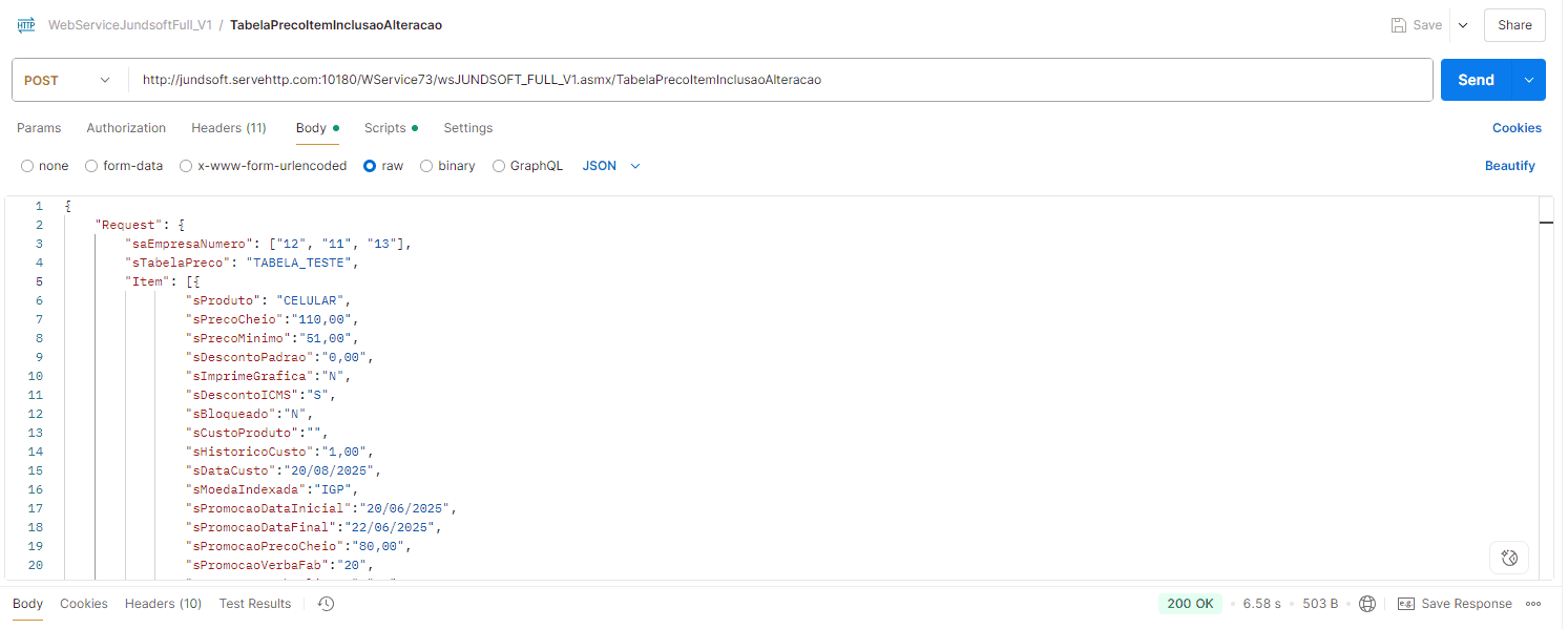 WSFTabelaPrecoItemInclusaoAlteracao