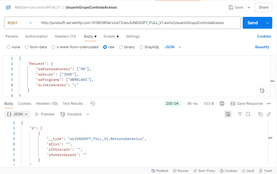 WSFUsuarioGrupoControlaAcesso