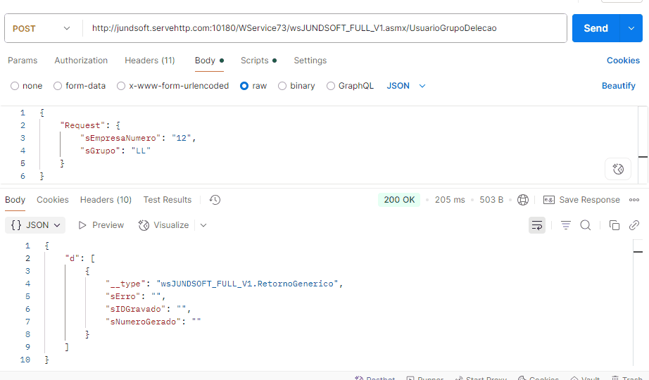 WSFUsuarioGrupoDelecao