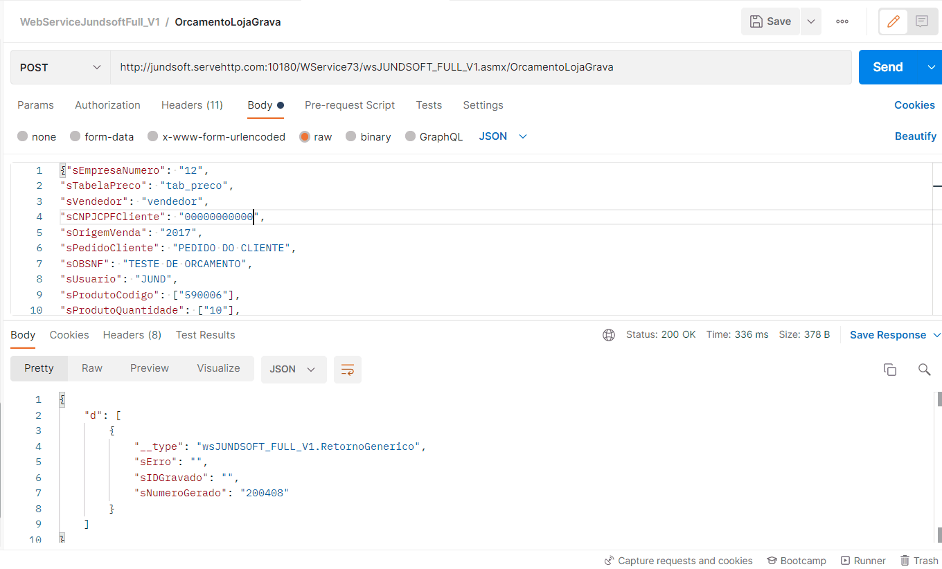 WSOrcamentoLojaGrava