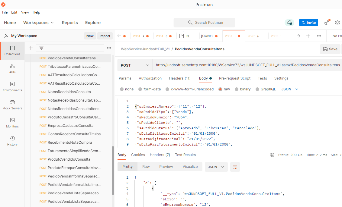 WSPedidoVendaConsultaItens