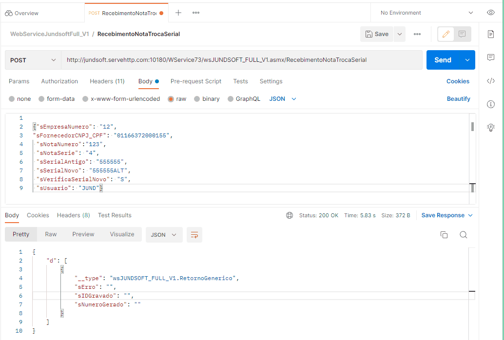 WSRecebimentoNotaTrocaSerial